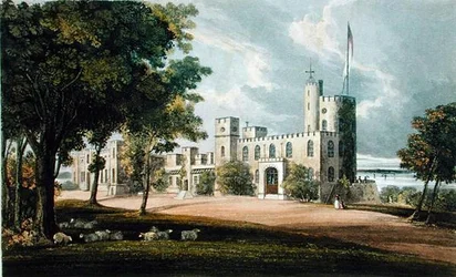 Norris, Ackermannin "Arkisto taide", julkaistu n. 1826 (värilitho)