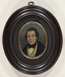 Miniatyyri: Muotokuva Abram Constablesta (1783-1862), taiteilijan veljestä (öljy levylle)