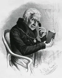 Lorenzo Rondolinin (1752-1844), italialaisen lääkärin ja kirjailijan muotokuva, piirustus Antonio Dall