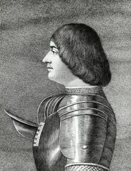 Milanon herttua Ludovico Sforzan muotokuva, Il Moro (1452-1508), kaiverrus
