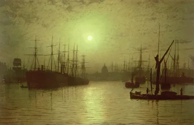 Nightfall Down the Thames