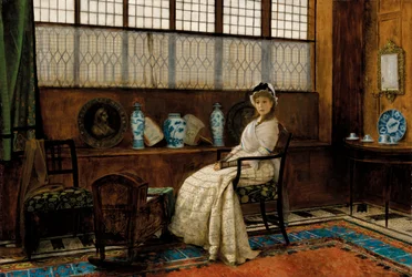 The Cradle Song, kirjoittanut John Atkinson Grimshaw, 1878.
