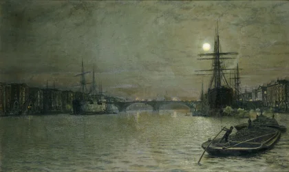 Pool and London Bridge at Night, 1884