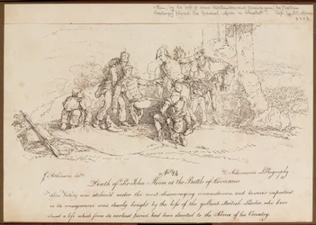 ?Sir John Mooren kuolema Coruñan taistelussa?, 16. tammikuuta 1809