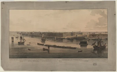 Panoraamanäkymä Pietariin, vuosina 1805-1807