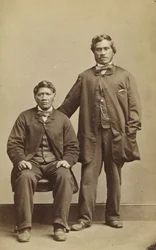 Takerei ja Hapimana, n. 1863 (albumiprintti)