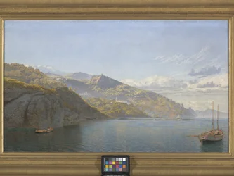 Massa, Baía de Nápoles (óleo sobre tela) finlandês