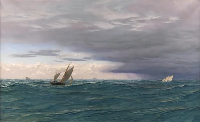 Jahteja aallokossa, Välimeri, 1871