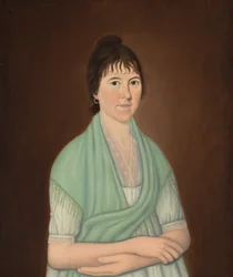 Rouva James Perkins, Jr., noin 1800-1809 (öljy kankaalle).