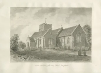 Armitagen kirkko: seepiapiirros, 1823