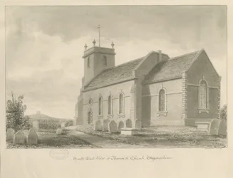 Baswichin kirkko: seepiapiirustus, 1841