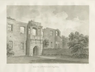 Biddulph Hall (vanha): seepiapiirustus