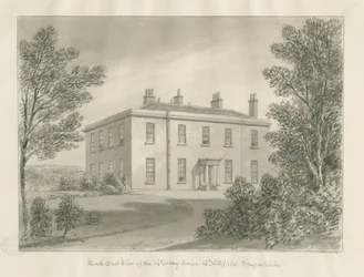 Blithfield - Pappila: seepiapiirustus, 1824