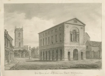 Burton-upon-Trent - Kaupungintalo: seepiapiirros