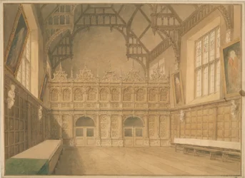 Cambridgeshire - Trinity College Hall - Sisänäkymä