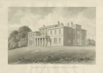 Canwell Hall: seepiapiirustus
