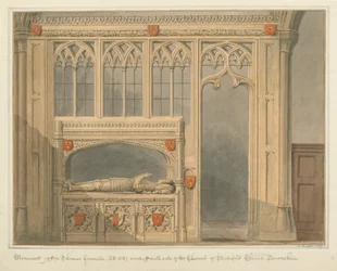 Devonshire - Bidefordin kirkko - Sir Thomas Grenvillen muistomerkki
