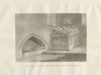 Envillen kirkko - Monumentti: seepiapiirros