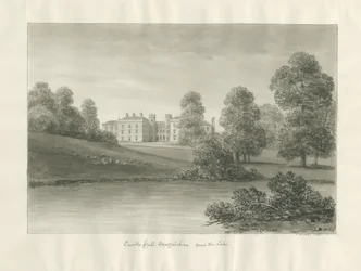Enville Hall: seepiapiirustus