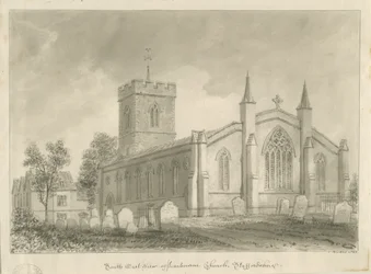 Harborne Church: seepiapiirustus