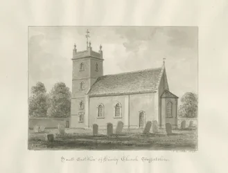 Himley Church: seepiapiirustus