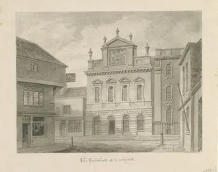 Lichfield - Guildhall: seepiapiirustus