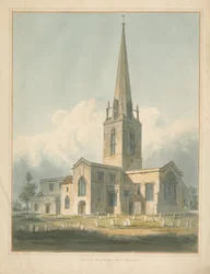Oxfordshire - Bampton Church, 1802