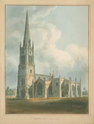 Oxfordshire - Bloxhamin kirkko, 1802