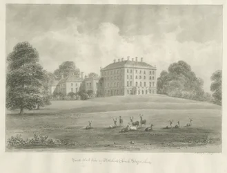 Patshull House: seepiapiirustus, 1847
