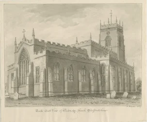 Penkridge Church: seepiapiirros, 1837