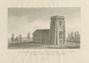 Ranton Abbey [Priory]: seepiapiirros, nd [1770-1851] (piirustus)