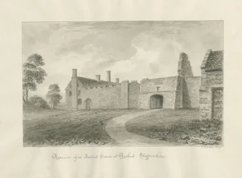 Rushall Hall: seepiapesupiirustus