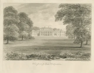 Shugborough Hall: seepiapiirustus