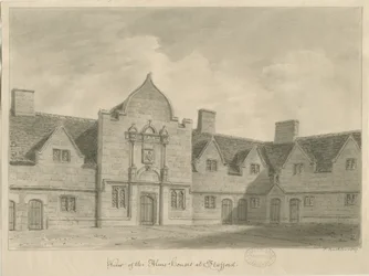 Stafford - Alms Houses: seepiapiirros, 1837