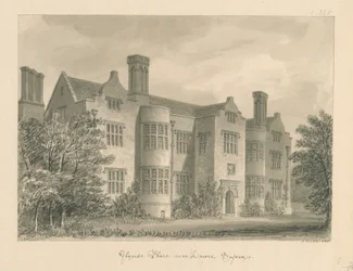 Sussex - Lewes - Glynde Paikka: seepiapiirustus, 1830