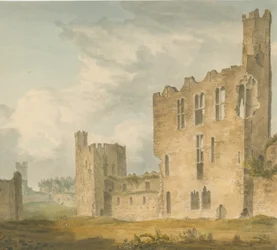 Wales - Carnarvonshire - Conwayn linna, 1800
