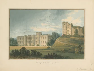 Wales - Glamorganshire - Cardiffin linna, 1815