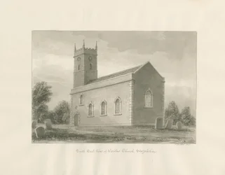 Warslow Church: seepiapiirustus