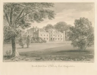 Wolseley Hall: seepiapiirros, 1841