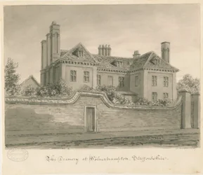 Wolverhampton - Deanery House: seepiapiirustus