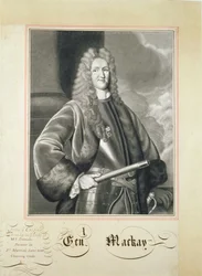 Hugh Mackayn muotokuva, 1600-luku (harjaa ja pese paperilla)