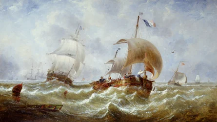 Raikas tuulenvire, noin 1867 (öljy kankaalle).