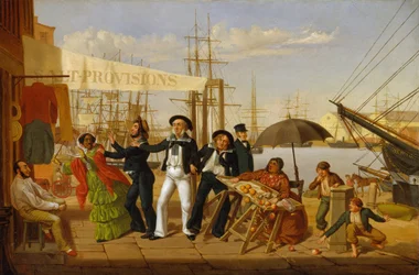 Pitkän risteilyn jälkeen, 1857.