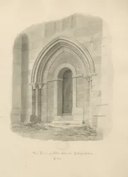 Alton Church - West Door: seepiapiirustus