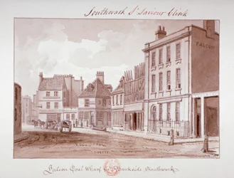 "Falcon Coal Wharf, Bankside, Southwark", Lontoo, 1827