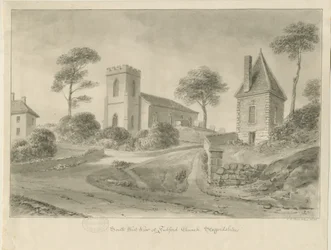 Fulfordin kirkko: seepiapiirustus