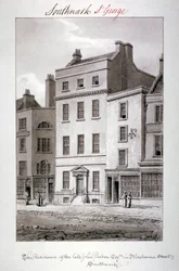 Talo Blackman Streetillä, Southwarkissa, Lontoossa, 1827.