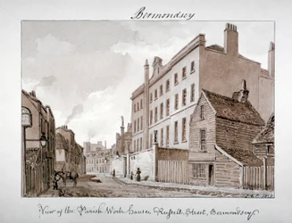 Parish Work House, Tanner Street, Bermondsey, Lontoo, 1828.
