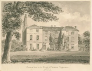 Wolstanton - Bradwell Hall: seepiapiirustus