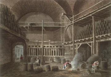 Julianuksen kylpylät Hotel de Clunyssa, 1809 (akvatinta)